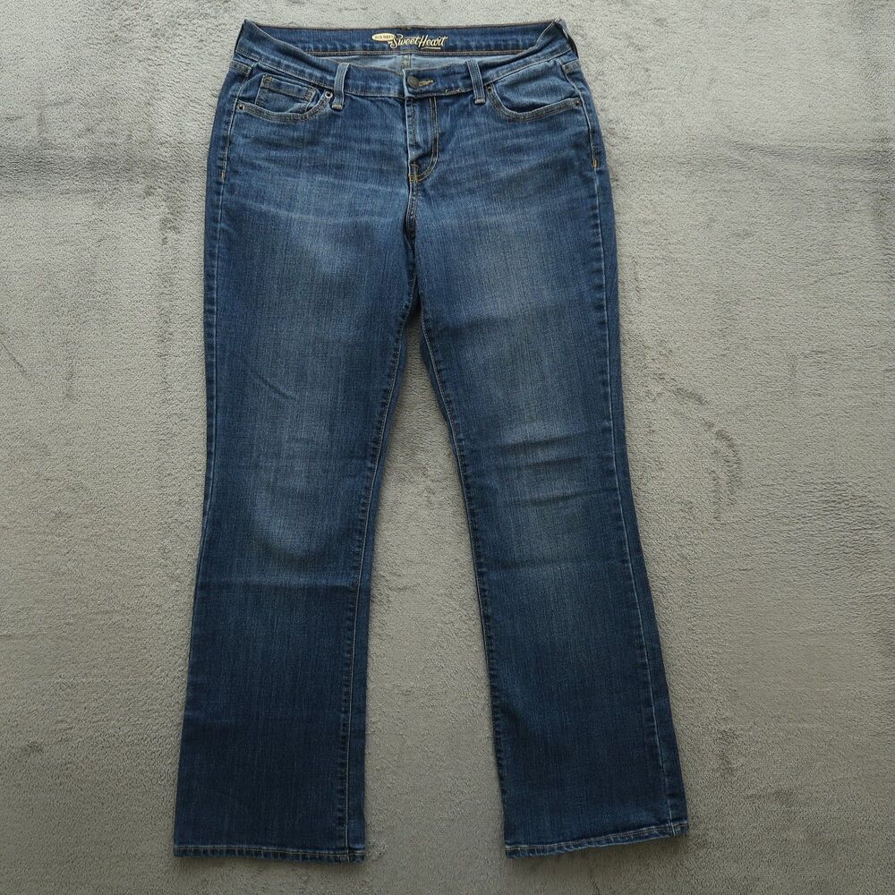 Old Navy Jeans Women's Size 10P Blue Mid-Rise The Sweetheart Bootcut 30" Inseam